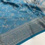 Suchitra (semi silk saree) - Teal blue