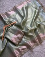 Sukhi (saree) - Pistachio - Image 5