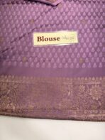 Suchitra (semi silk saree) - Lilac - Image 3