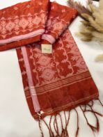 Raaga (Ikat woven Mul tissue) - Rust