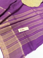 Alankrita (Banarasi georgette) - Royal Violet - Image 3