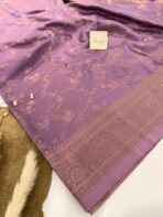 Suchitra (semi silk saree) - Lilac