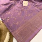 Suchitra (semi silk saree) - Lilac