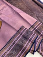 Aurelia (Soft tissue silk) - Purple & Navy - Image 2