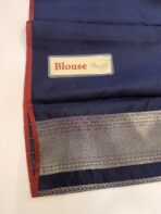 Meyyazhagi (Semi silk saree) - Navy - Image 4