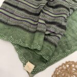 Aathmika (Handloom Tussar) - Forest Green