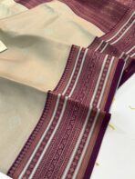 Aurelia (Soft tissue silk) - Ice blue & Magenta - Image 4