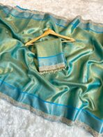 Sukhi (saree) - Sea green - Image 3