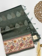 Lilah ( Tissue Banasari) - Deep moss green