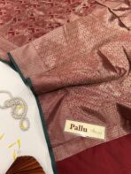 Meyyazhagi (Semi silk saree) - Maroon - Image 3