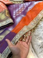 Sukhi (saree) - Orange - Image 5