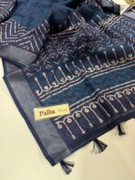 Adlyn (Block printed Linen with French knots) - SY001 - Image 4