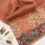 Madeleine (Pure Organza silk) - Burnished rose