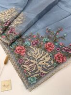 Madeleine (Pure Organza silk) - Earl blue - Image 2