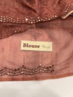 Aathmika (Handloom Tussar) - Dusty coral - Image 4