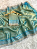 Sukhi (saree) - Sea green - Image 2