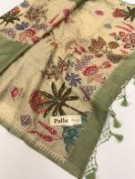 Meghna (Mursh silk) - Sage green - Image 4