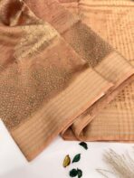 Kushi (Banarasi tissue silk) - Cantaloupe