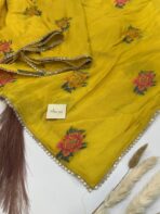 Madhubala (Butterflow Viscose) - Mustard yellow