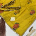 Madhubala (Butterflow Viscose) - Mustard yellow