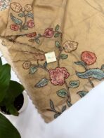 Amudhini (Appliqué tissue) - Muted gold - Image 2