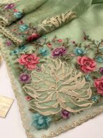 Madeleine (Pure Organza silk) - Sage frost - Image 3