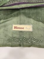 Aathmika (Handloom Tussar) - Forest Green - Image 5