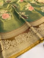 Poongothai (Kancheevaram soft silk) - Golden green