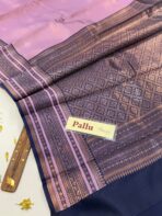 Aurelia (Soft tissue silk) - Purple & Navy - Image 3