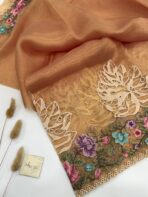 Madeleine (Pure Organza silk) - Sunset ember