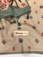 Meghna (Mursh silk) - Taffee blue - Image 4