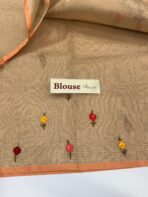 Leah (Embroidered tissue silk) - Dusty orange - Image 4