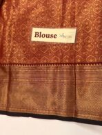 Chandrika (Kancheevaram tissue silk) - Pista green & Maroon - Image 5