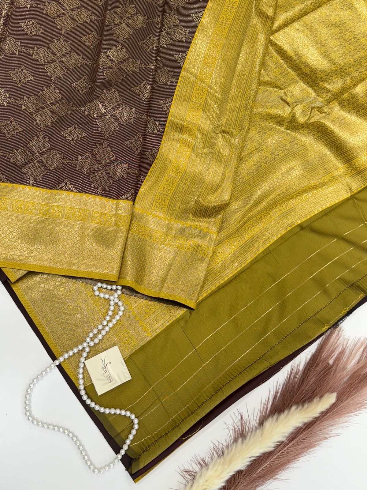IMG-20250916-WA0000 Kanimozhi (Semi silk saree) - Coffee bean - Image 1