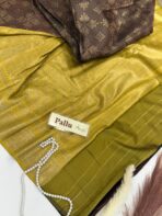 Kanimozhi (Semi silk saree) - Coffee bean - Image 2