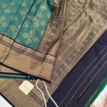 Kanimozhi (Semi silk saree) - Peacock green