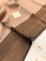 Aurelia (Soft tissue silk) - Beige & Black - Image 3