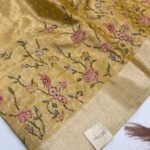 Iyla (Jaquard woven silk) - Soft yellow