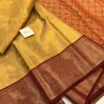 Chandrika (Kancheevaram tissue silk) - Gold & Maroon