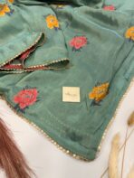 Madhubala (Butterflow Viscose) - Sea green