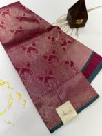 Meyyazhagi (Semi silk saree) - Hot pink - Image 2