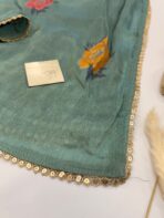 Madhubala (Butterflow Viscose) - Sea green - Image 2