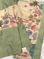 Meghna (Mursh silk) - Sage green - Image 3