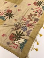 Meghna (Mursh silk) - Dusty yellow - Image 3