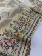Aaradhana (Paithani Heritage silk) - Pearl white - Image 2