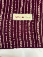 Aaradhana (Paithani Heritage silk) - Deep wine - Image 6