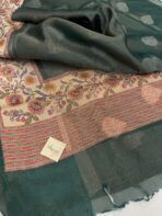 Lilah ( Tissue Banasari) - Deep moss green - Image 4