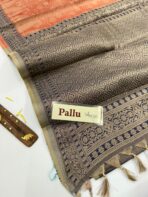 Senthamarai (Kancheevaram soft silk) - Tangerine - Image 4