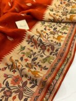 Aaradhana (Paithani Heritage silk) - Burnt Orange - Image 2