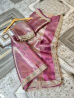 Sukhi (saree) - Lavender - Image 4